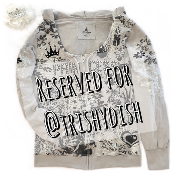 Disney Tops - Disney Princess Zippered Hoodie, GUC, Medium